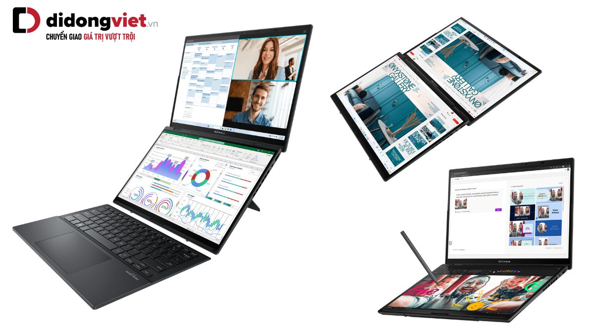 CES 2024: ASUS Zenbook Duo – laptop 2 màn hình với bàn phím rời, giá bán dự kiến từ 1.499 USD