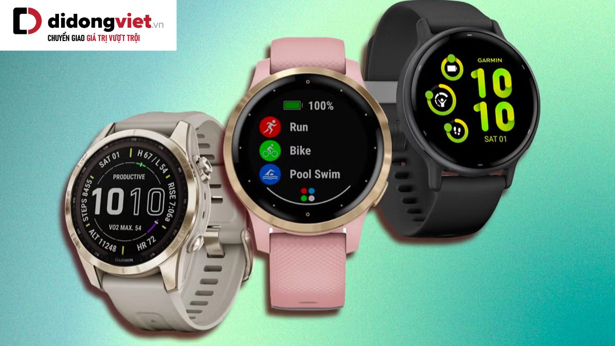 Những mẫu smartwatch Garmin phù hợp nhất cho việc luyện tập và hoạt động thường ngày