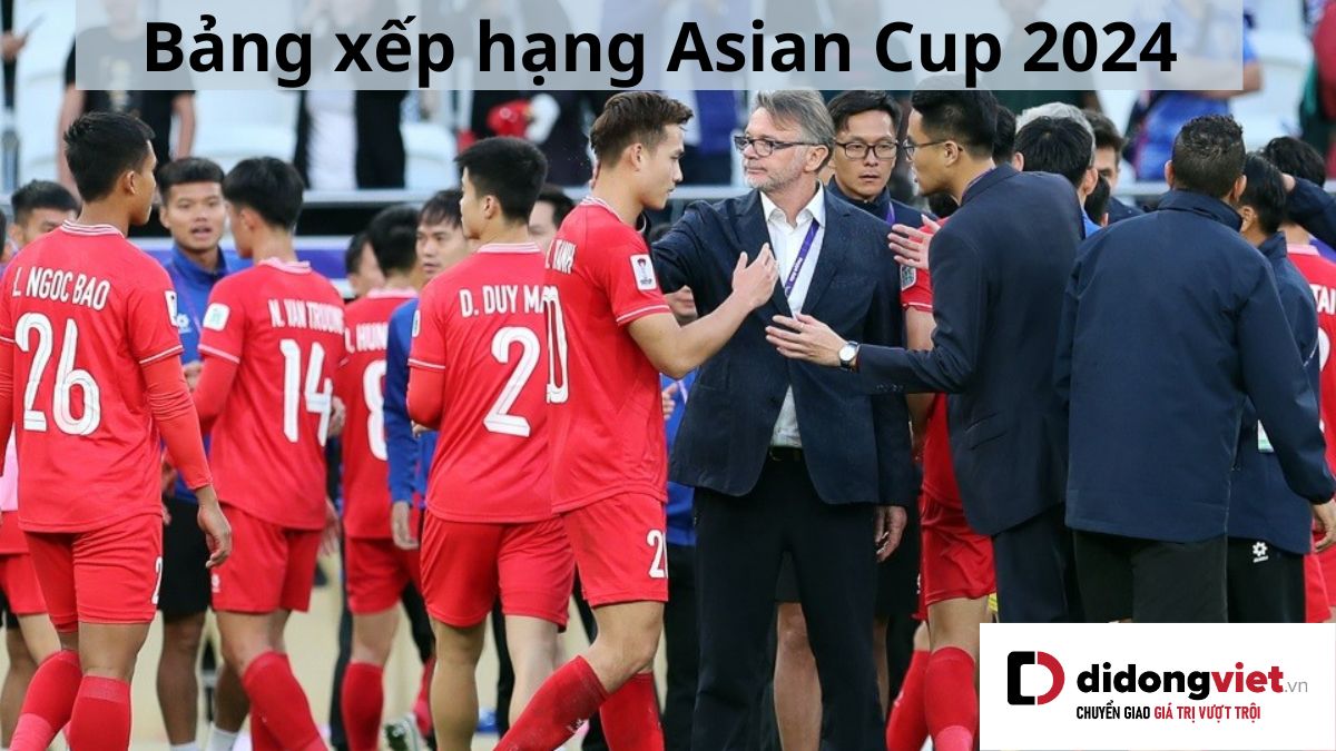 Bảng xếp hạng Asian Cup 2024 mới nhất hôm nay (liên tục cập nhật)