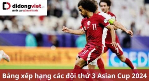 bảng xếp hạng các đội thứ 3 asian cup 2024