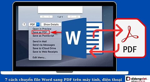 cách chuyển file Word sang PDF