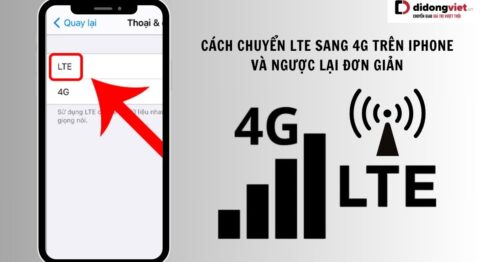 Cách chuyển LTE sang 4G trên iPhone