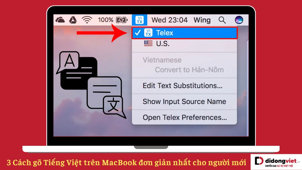 3 cách gõ Tiếng Việt trên MacBook đơn giản nhanh chóng nhất