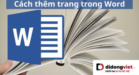 cách thêm trang trong word