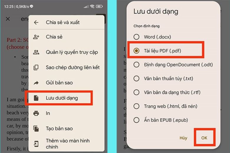 cách chuyển file Word sang PDF
