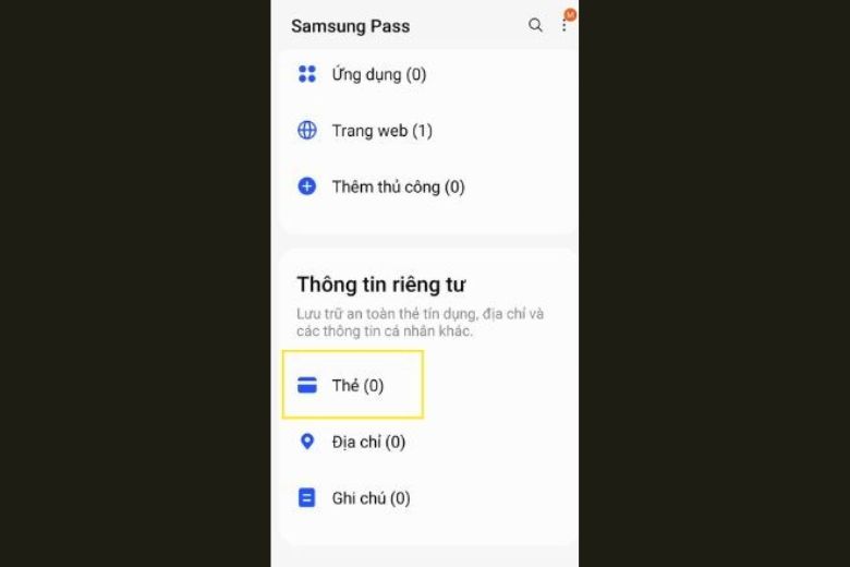 sử dụng samsung pass