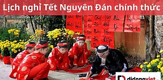 lịch nghỉ tết nguyên đán