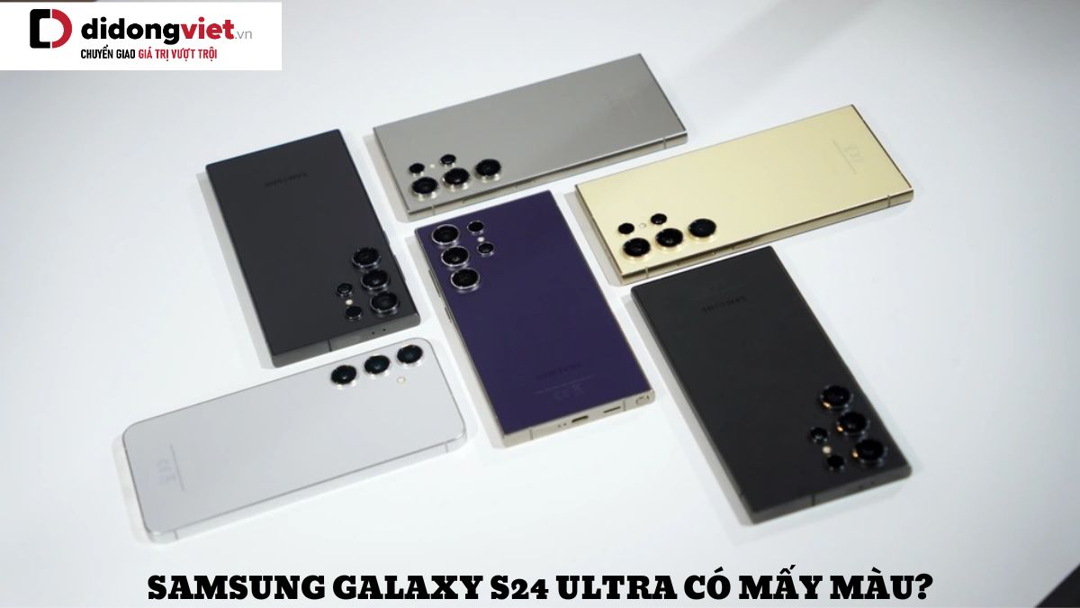 Điện thoại Samsung Galaxy S24 Ultra có mấy màu? Chọn màu nào thì phù hợp?