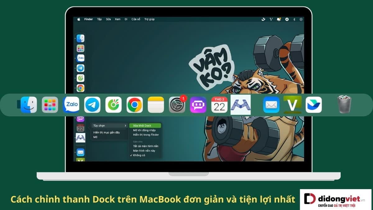 Cách chỉnh thanh Dock MacBook đơn giản và tiện lợi nhất cho thao tác làm việc mà bạn phải biết