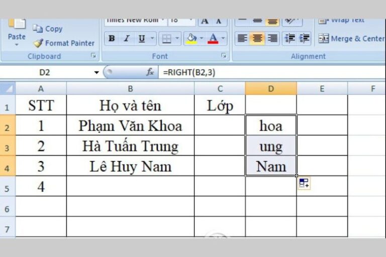 C ch s d ng h m left right mid trong excel n gi n