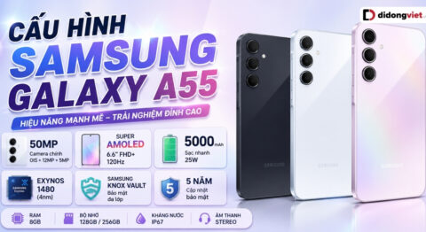 cấu hình samsung galaxy a55