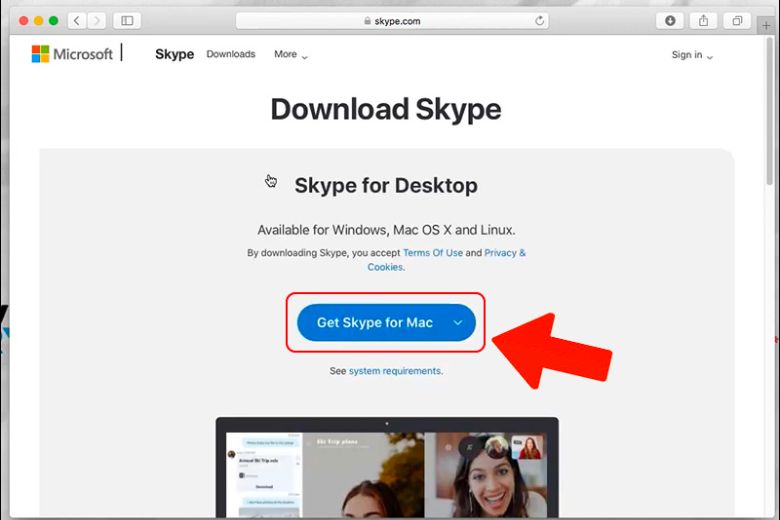 cài đặt Skype cho MacBook