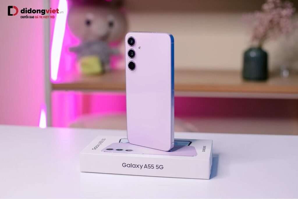 Điện thoại Samsung Galaxy A55 5G có mấy màu? Chọn màu nào thì phù hợp? 10 Samsung Galaxy A55 5G màu nổi bật Xanh Băng