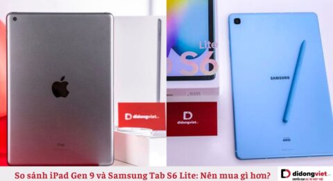 So sánh iPad Gen 9 và Samsung Tab S6 Lite