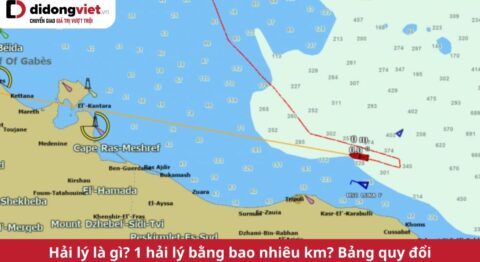 1 hải lý bằng bao nhiêu km