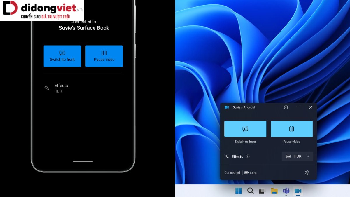 Windows 11 Sao Chép Tính Năng “Biến iPhone Thành Webcam” Của Apple Cho Android