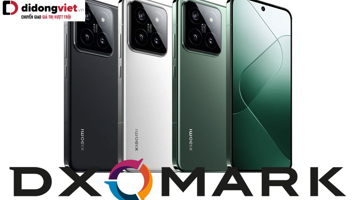 Xiaomi 14 lọt top 3 điện thoại cao cấp có camera xuất sắc nhất theo DxOMark