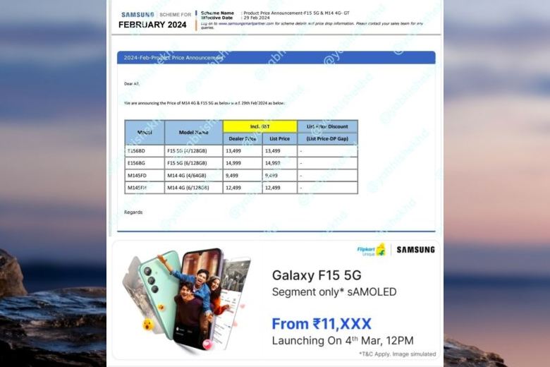 Giá bán của Galaxy F15 5G và Galaxy M14 bị rò rỉ: Hé lộ chiến lược của Samsung 4 780x520 sample with logo DDV 2024 03 02T213914.975