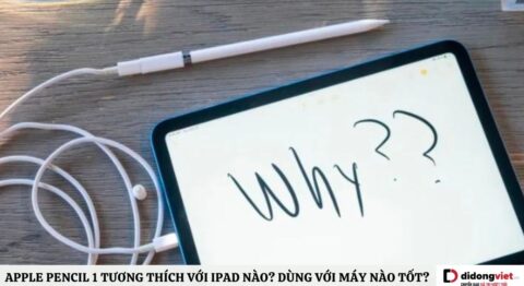 Apple Pencil 1 tương thích với iPad nào
