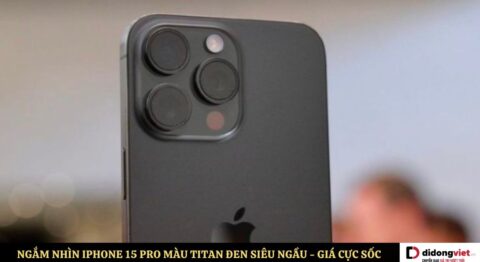 iPhone 15 Pro màu Titan đen
