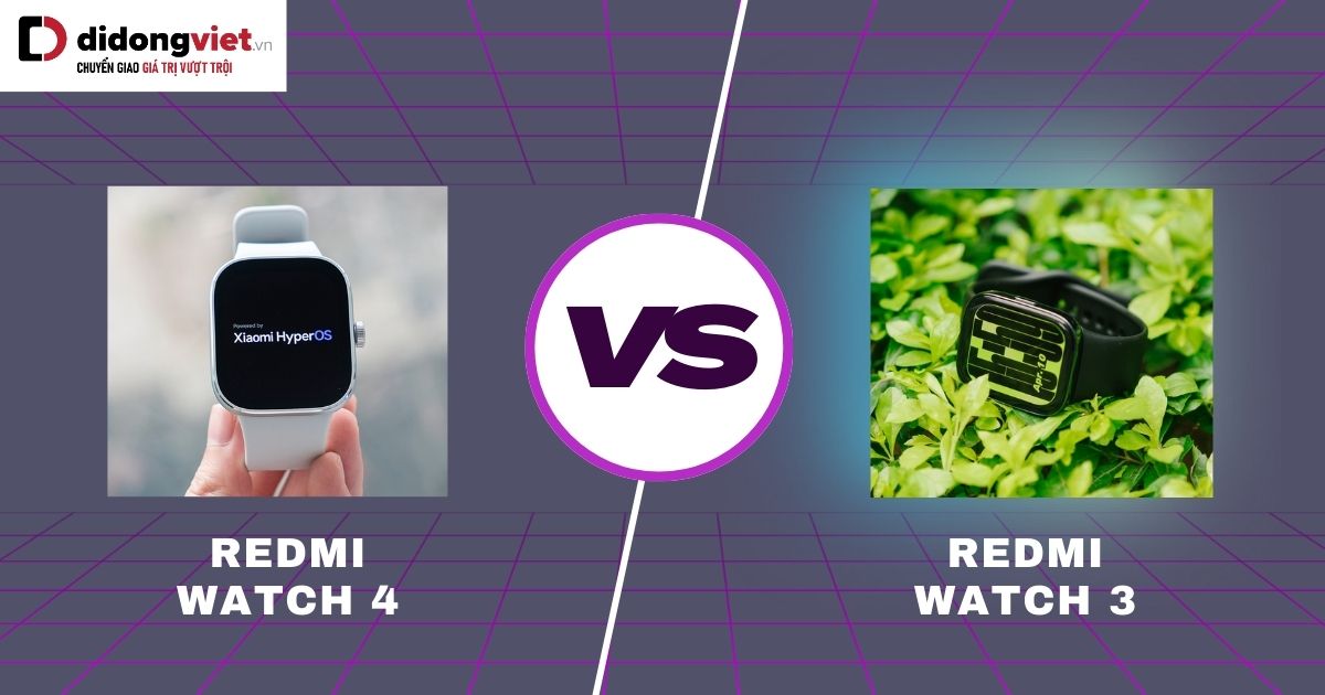 So sánh Redmi Watch 4 và Redmi Watch 3: Những nâng cấp mới