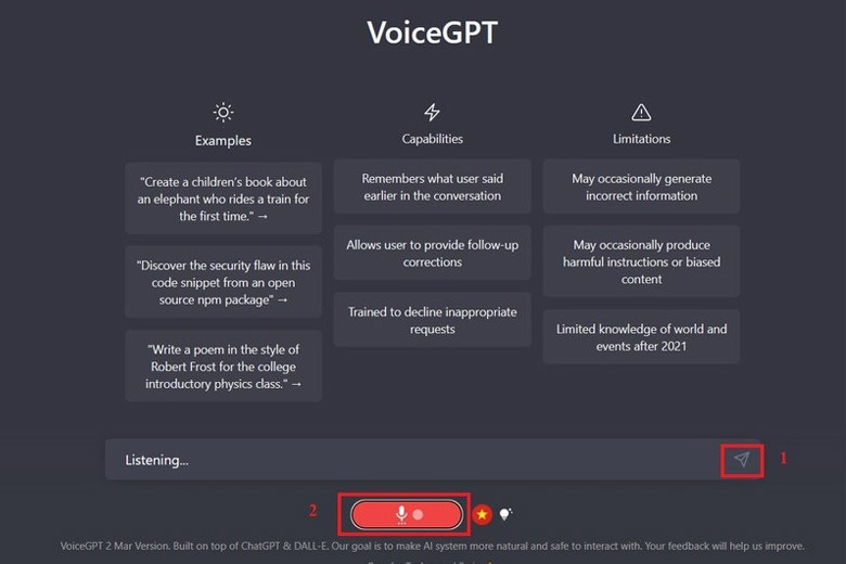 VoiceGPT là ứng dụng gì