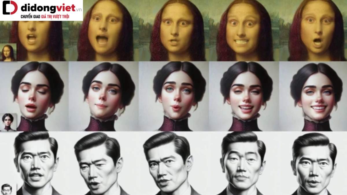 Microsoft ra mắt VASA-1: AI biến ảnh tĩnh thành video “cực đỉnh”, Mona Lisa cũng biết rap!