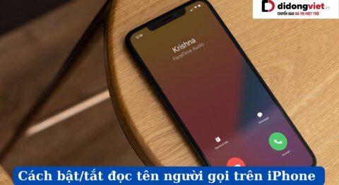 Cách tắt đọc tên người gọi trên iPhone