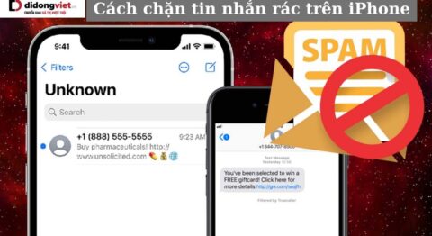 Cách chặn tin nhắn rác trên iPhone