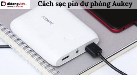 Cách sạc pin dự phòng Aukey