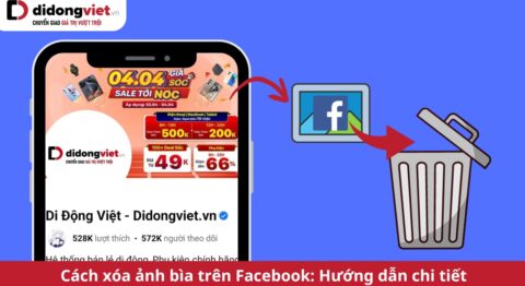 cách xóa ảnh bìa trên facebook
