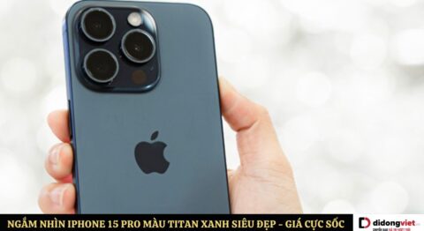 iPhone 15 Pro màu Titan xanh