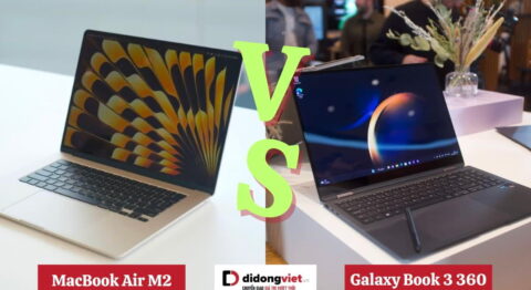 MacBook Air M2 và Galaxy Book 3 360
