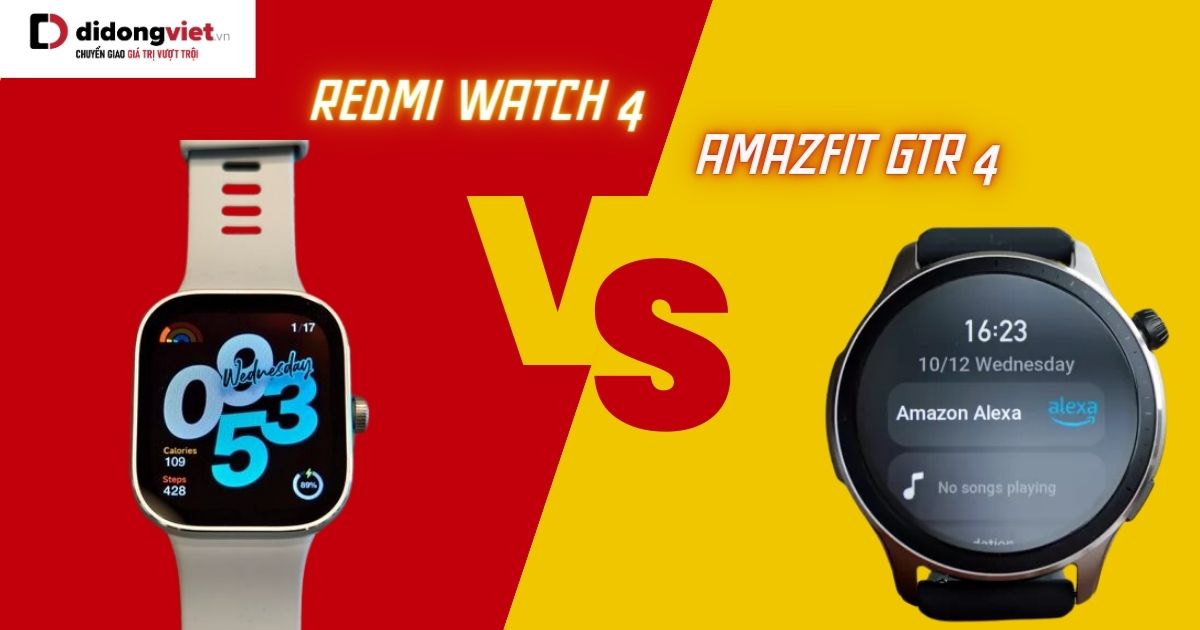 Redmi Watch 4 và Amazfit GTR 4