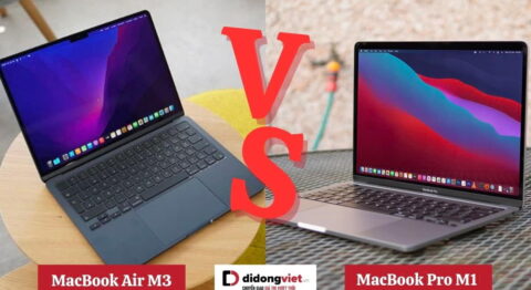 So sánh MacBook Air M3 và MacBook Pro M1