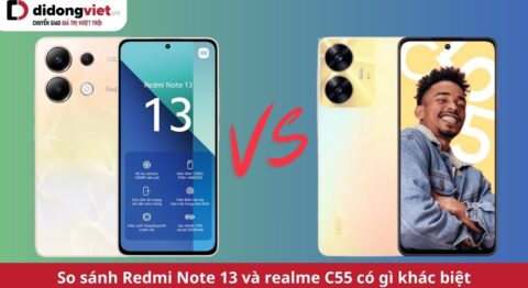 so sánh redmi note 13 và realme c55