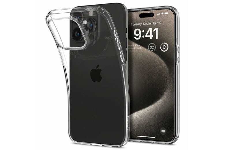 Trên tay ốp lưng iPhone 15 Pro Max Spigen Liquid Crystal 