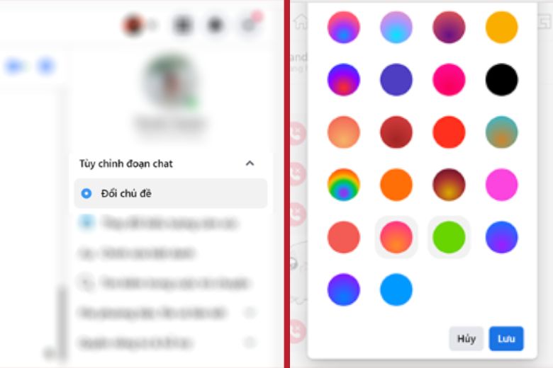 cách đổi chủ đề messenger