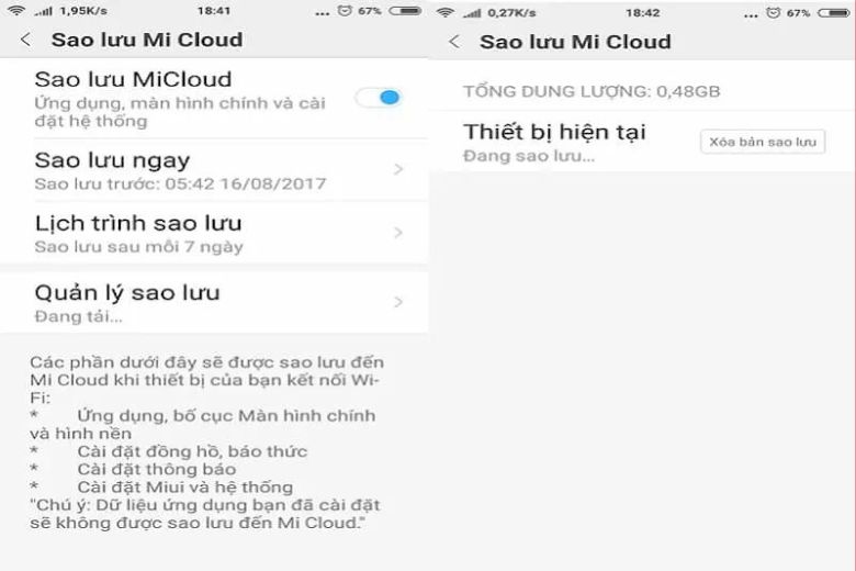 khôi phục cài đặt gốc điện thoại xiaomi