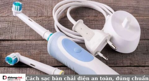 Cách sạc bàn chải điện