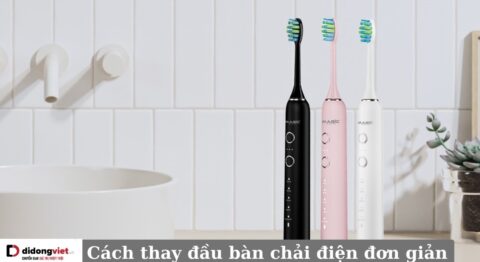 Cách thay đầu bàn chải điện