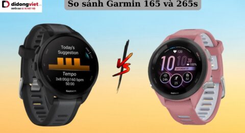 So sánh đồng hồ Garmin 165 và 265s: Chạy bộ mua dòng nào? Garmin 165 và 265s
