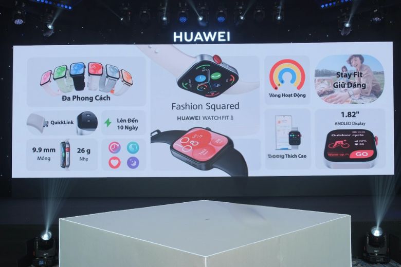 Huawei Watch Fit 3 ra mắt