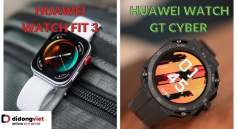 So sánh Huawei Watch Fit 3 và Huawei Watch GT Cyber: Chạy bộ mua dòng nào? Huawei Watch Fit 3 và Huawei Watch GT Cyber