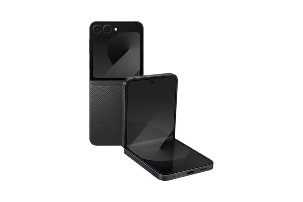 Màu Đen (Crafted Black): Màu đen cổ điển mang lại sự sang trọng và mạnh mẽ cho Galaxy Z Flip6.