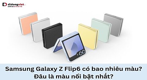 Samsung Galaxy Z Flip6 có bao nhiêu màu?