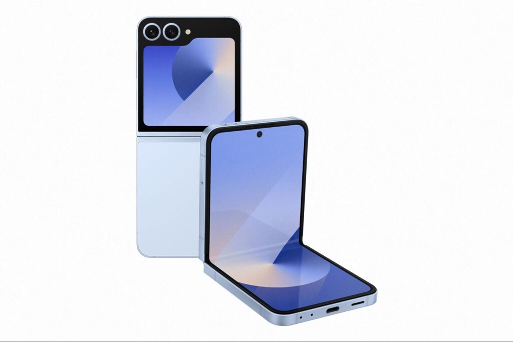 Màu Xanh dương (Blue): Màu sắc cổ điển tạo cảm giác bình yên và chuyên nghiệp cho Galaxy Z Flip6.	