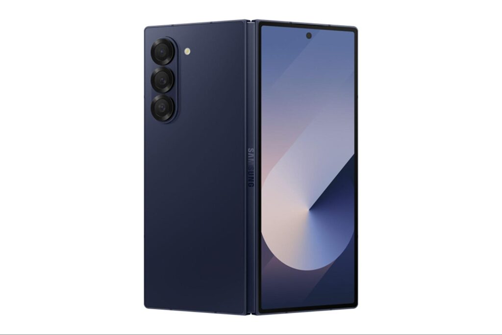Samsung Galaxy Z Fold 6 có mấy màu? Chọn màu nào phù hợp nhất? 8 Màu Xanh Navy (Navy): Vẻ đẹp thanh lịch, uy tín và chuyên nghiệp cho Galaxy Z Fold6.