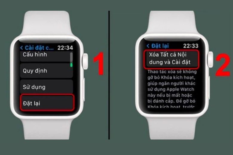 Cách đặt lại Apple Watch và ghép đôi lại
