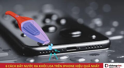 Cách đẩy nước ra khỏi loa trên iPhone